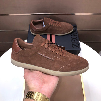 Zegna 232 Suede Sneakers