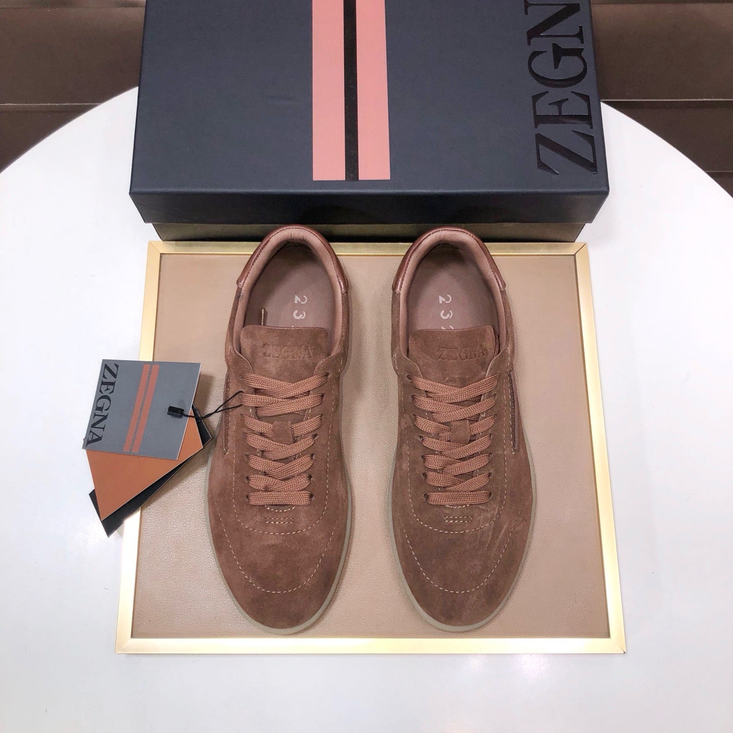Zegna 232 Suede Sneakers