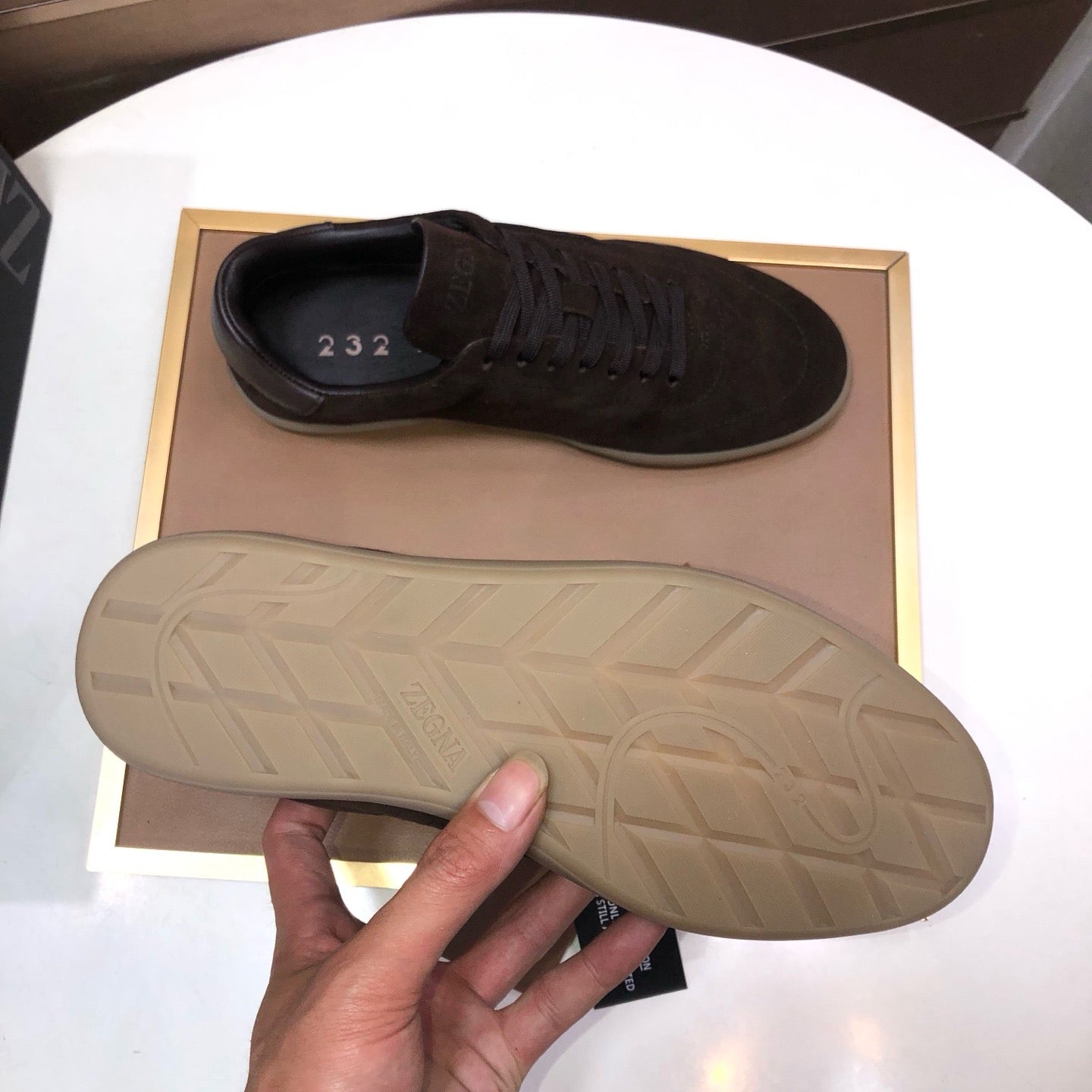 Zegna 232 Suede Sneakers