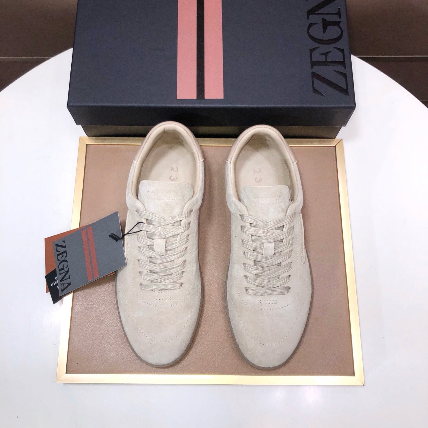 Zegna 232 Suede Sneakers