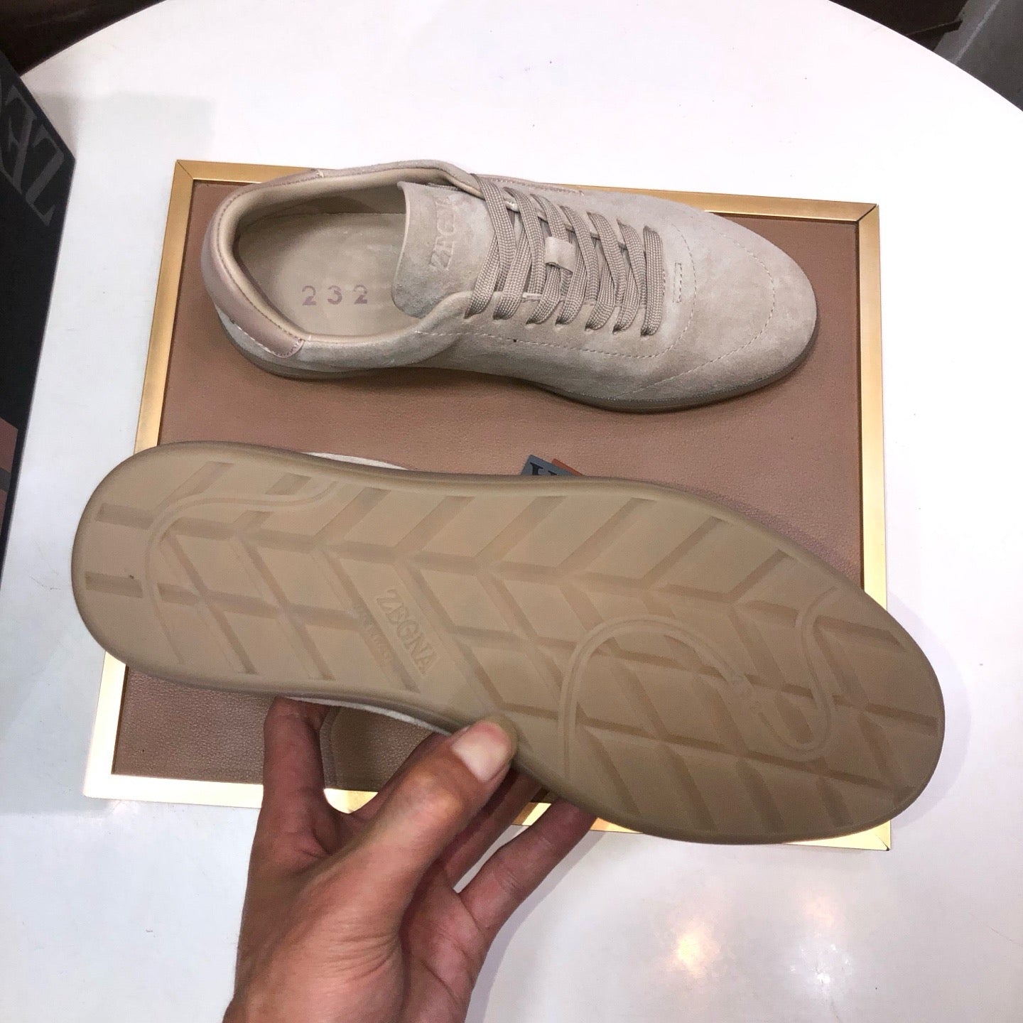 Zegna 232 Suede Sneakers