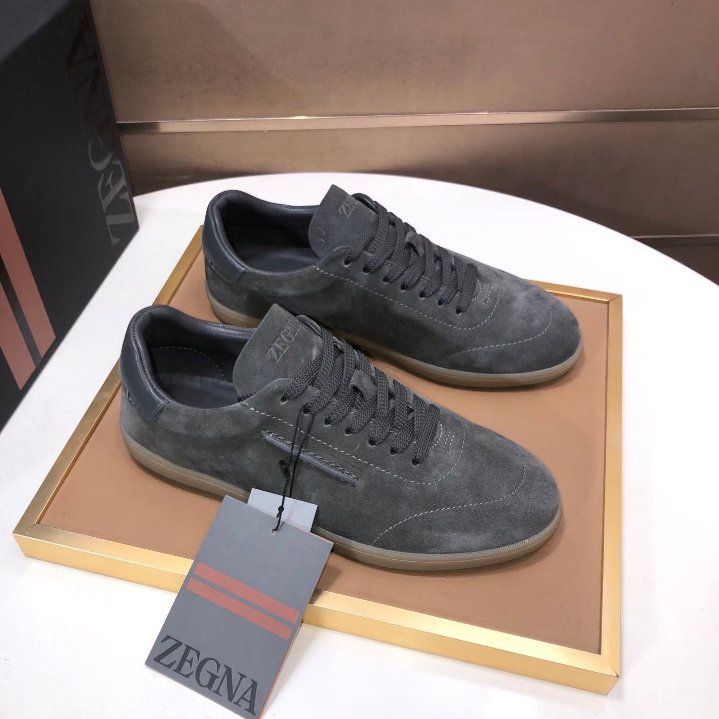Zegna 232 Suede Sneakers