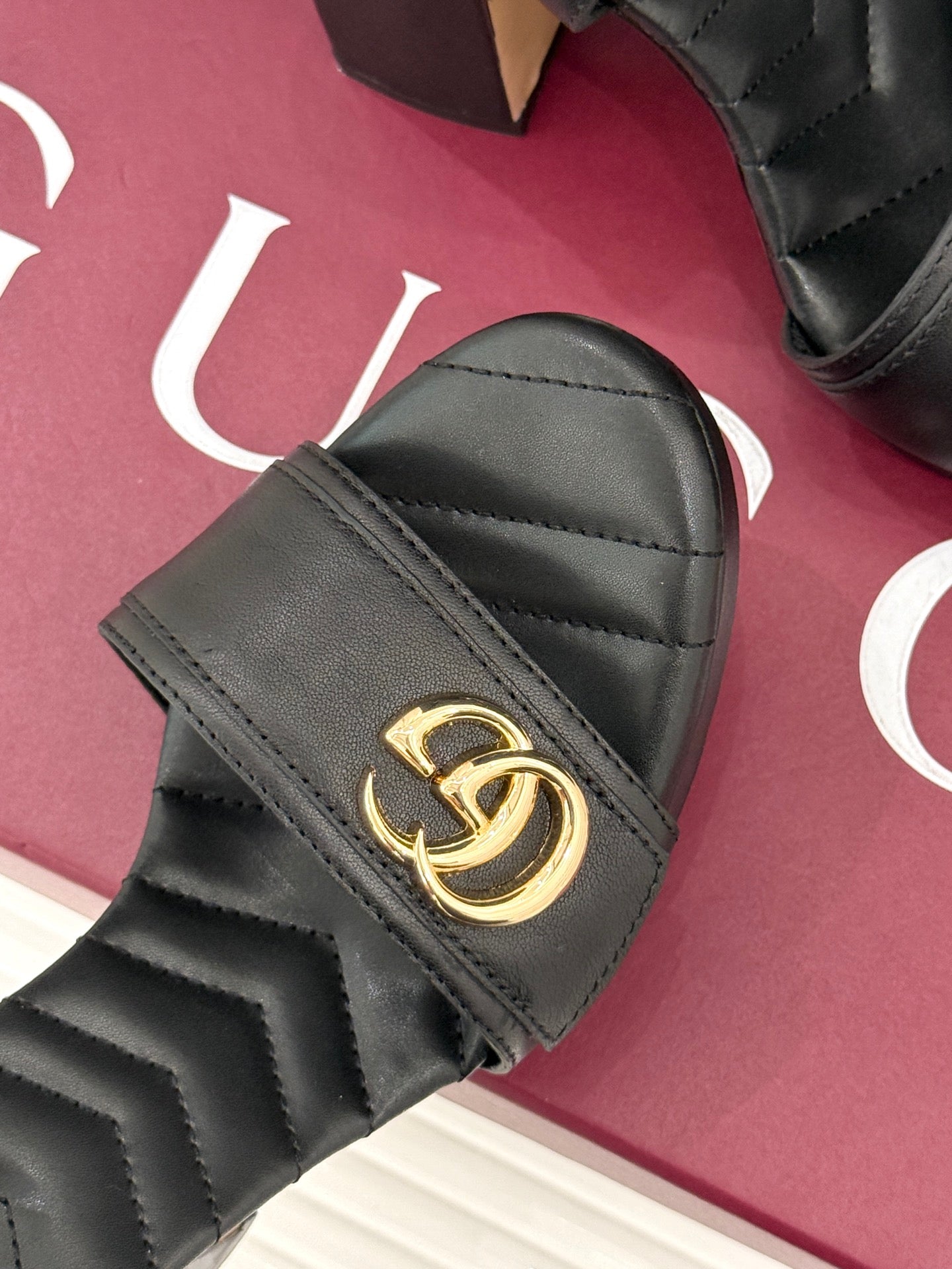 Gucci Metal Double G Platform Heeled Sandals – 26WF