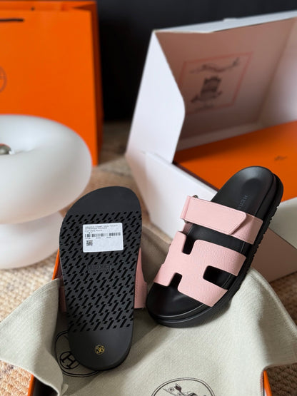 Hermès Chypre Leather Sandals