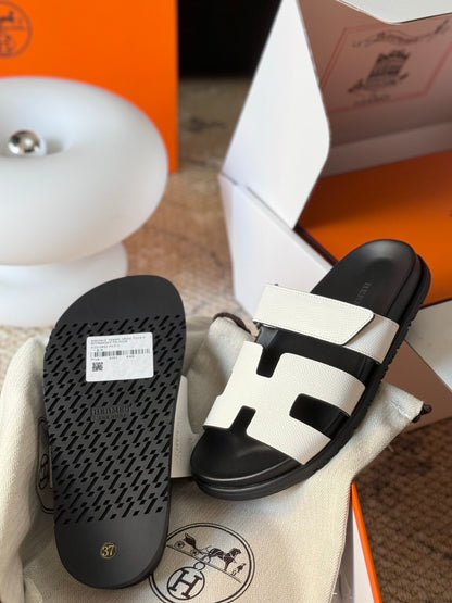 Hermès Chypre Leather Sandals