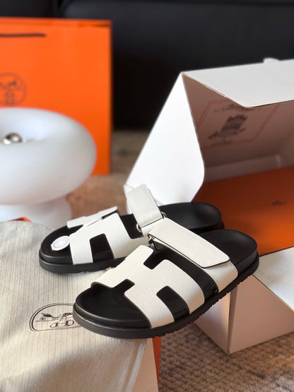 Hermès Chypre Leather Sandals