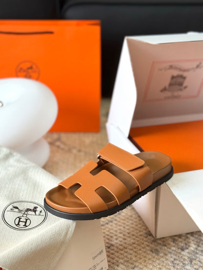 Hermès Chypre Leather Sandals