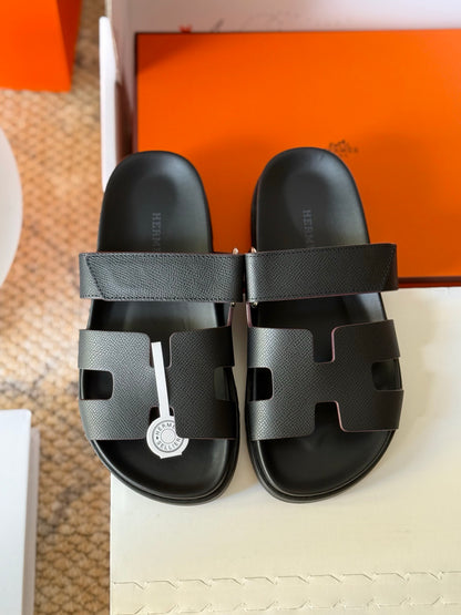 Hermès Chypre Leather Sandals