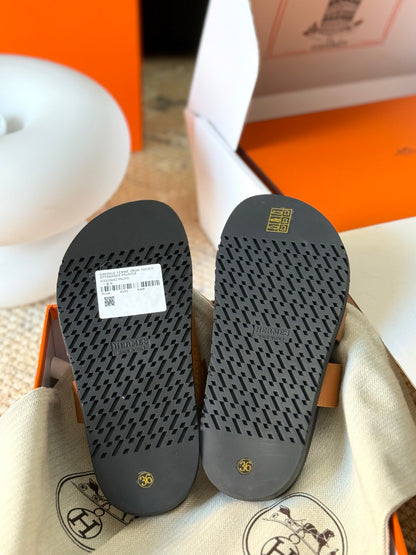 Hermès Chypre Leather Sandals
