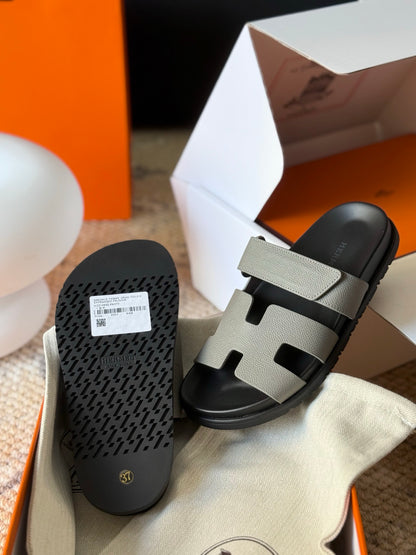 Hermès Chypre Leather Sandals