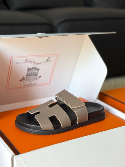 Hermès Chypre Leather Sandals