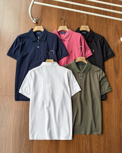 Ralph Lauren Small Pony Embroidery Cotton Polo Shirt – Summer Collection