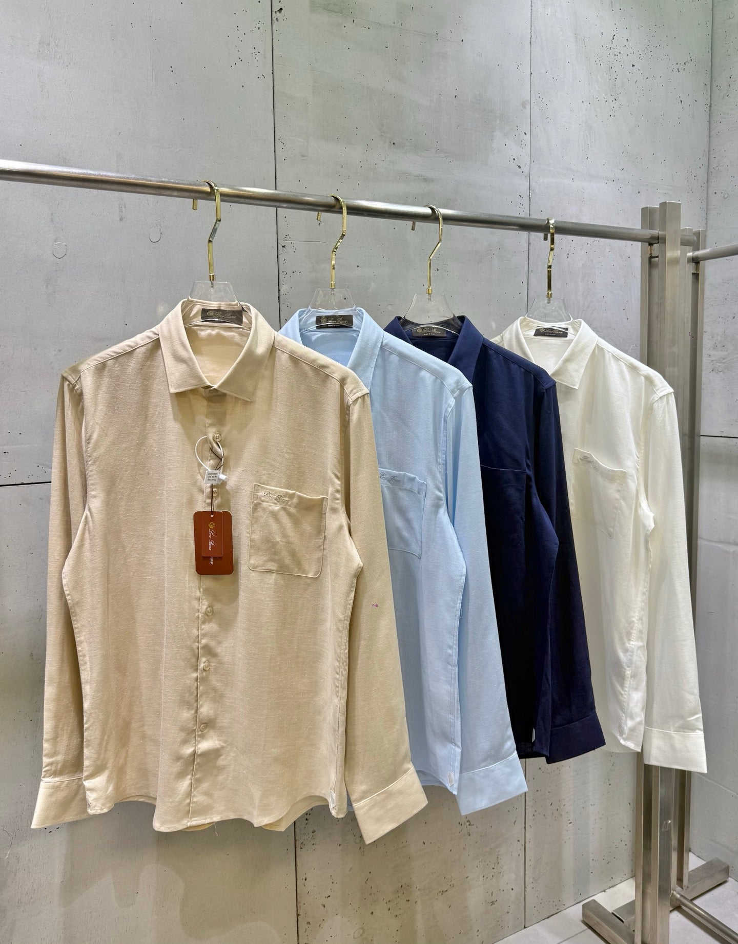 Loro Piana Custom Linen Long-Sleeve Shirt – 2026 Summer Collection