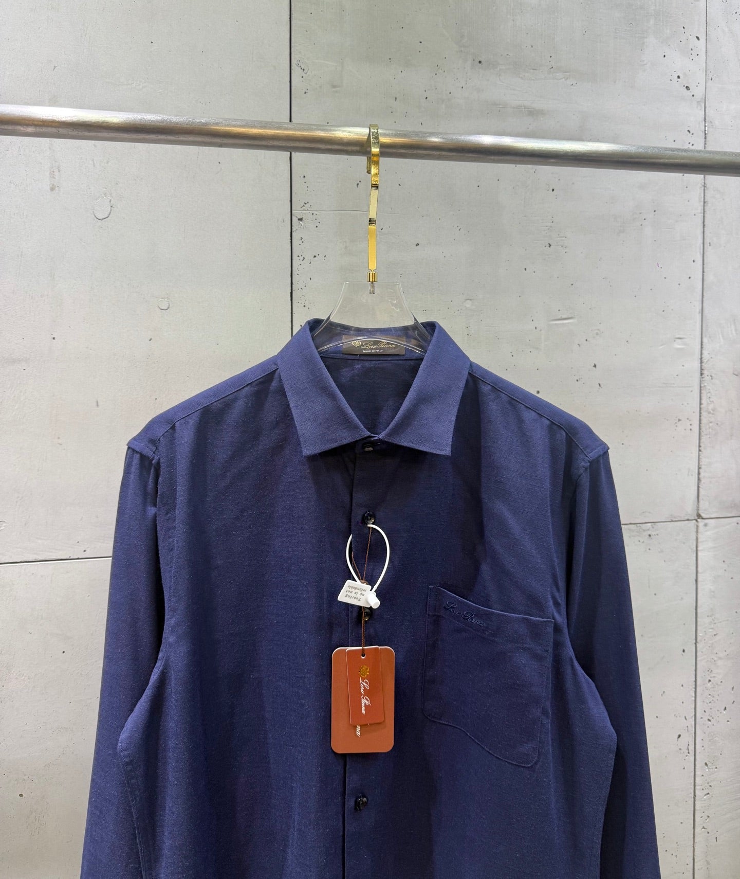 Loro Piana Custom Linen Long-Sleeve Shirt – 2026 Summer Collection