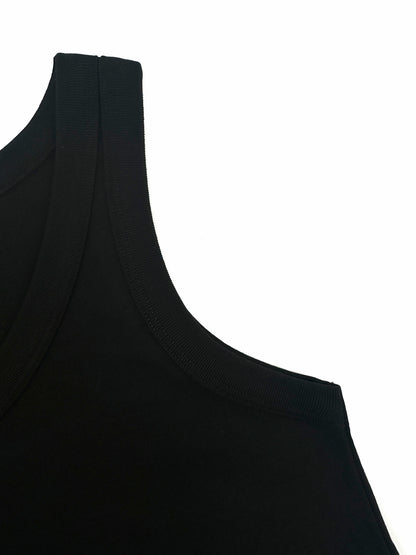 Prada Triangle Logo Cropped Tank Top