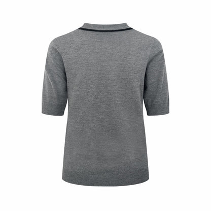 Loewe Jacquard Short-Sleeve Wool Sweater