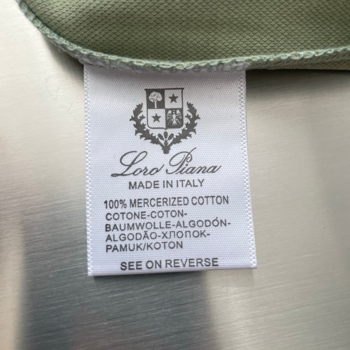 Loro Piana Embossed Embroidery Ice Silk Polo Shirt – 2026SS