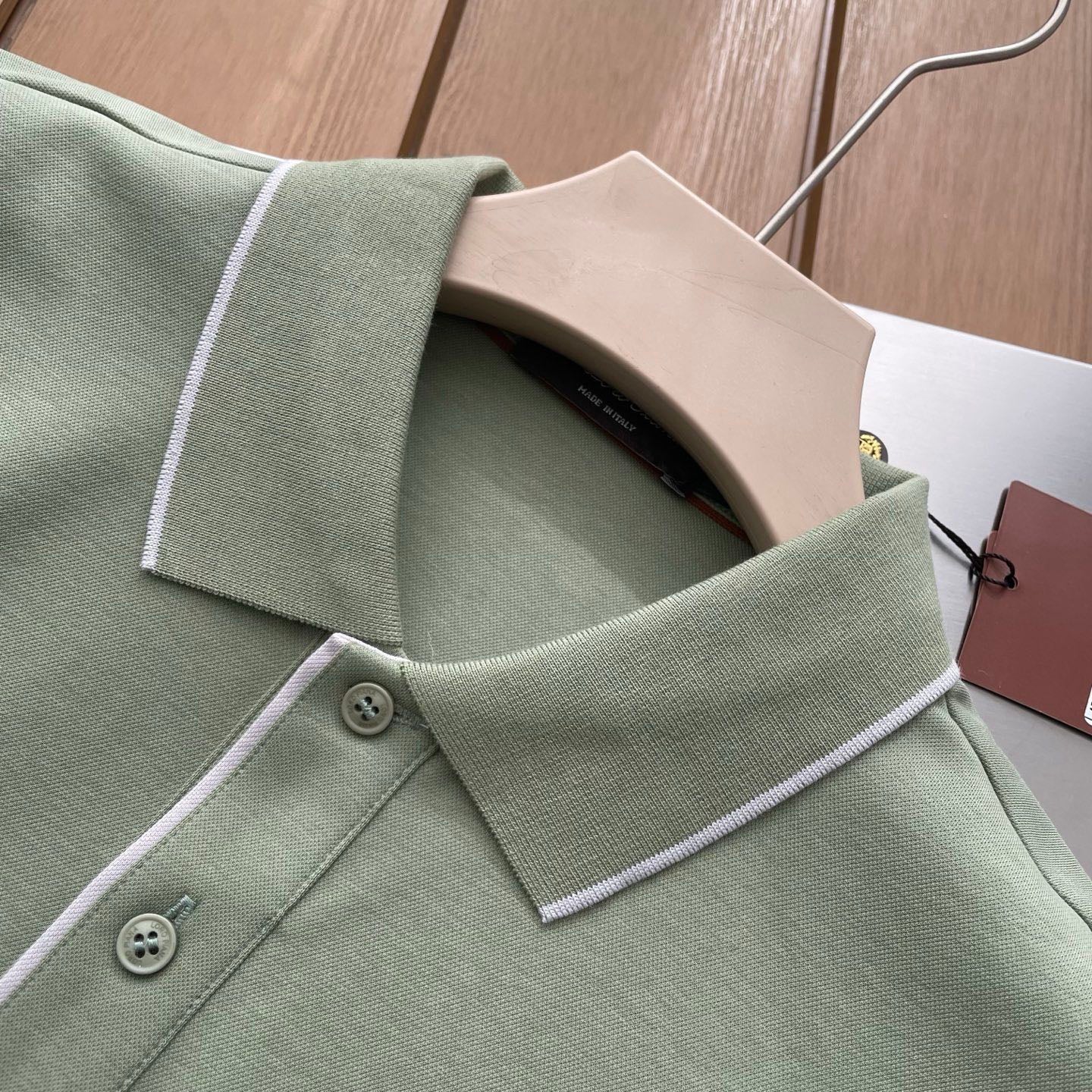 Loro Piana Embossed Embroidery Ice Silk Polo Shirt – 2026SS