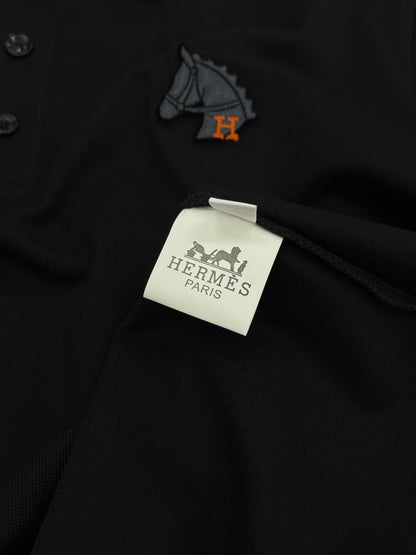 Hermès 3D Horse Flocking Polo Shirt