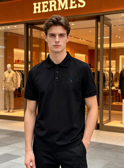 Hermès 3D Horse Flocking Polo Shirt