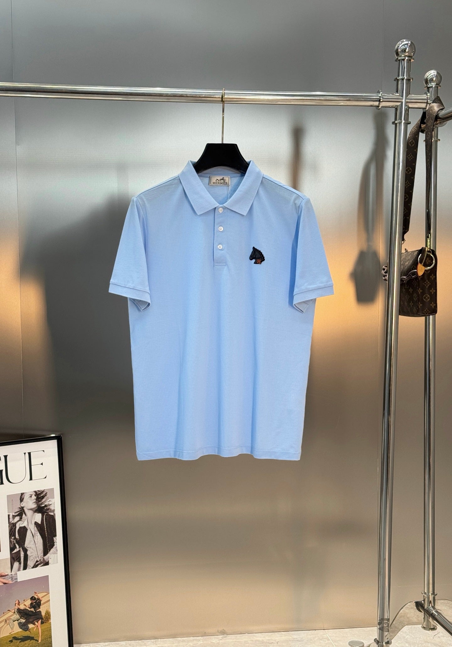 Hermès 3D Horse Flocking Polo Shirt