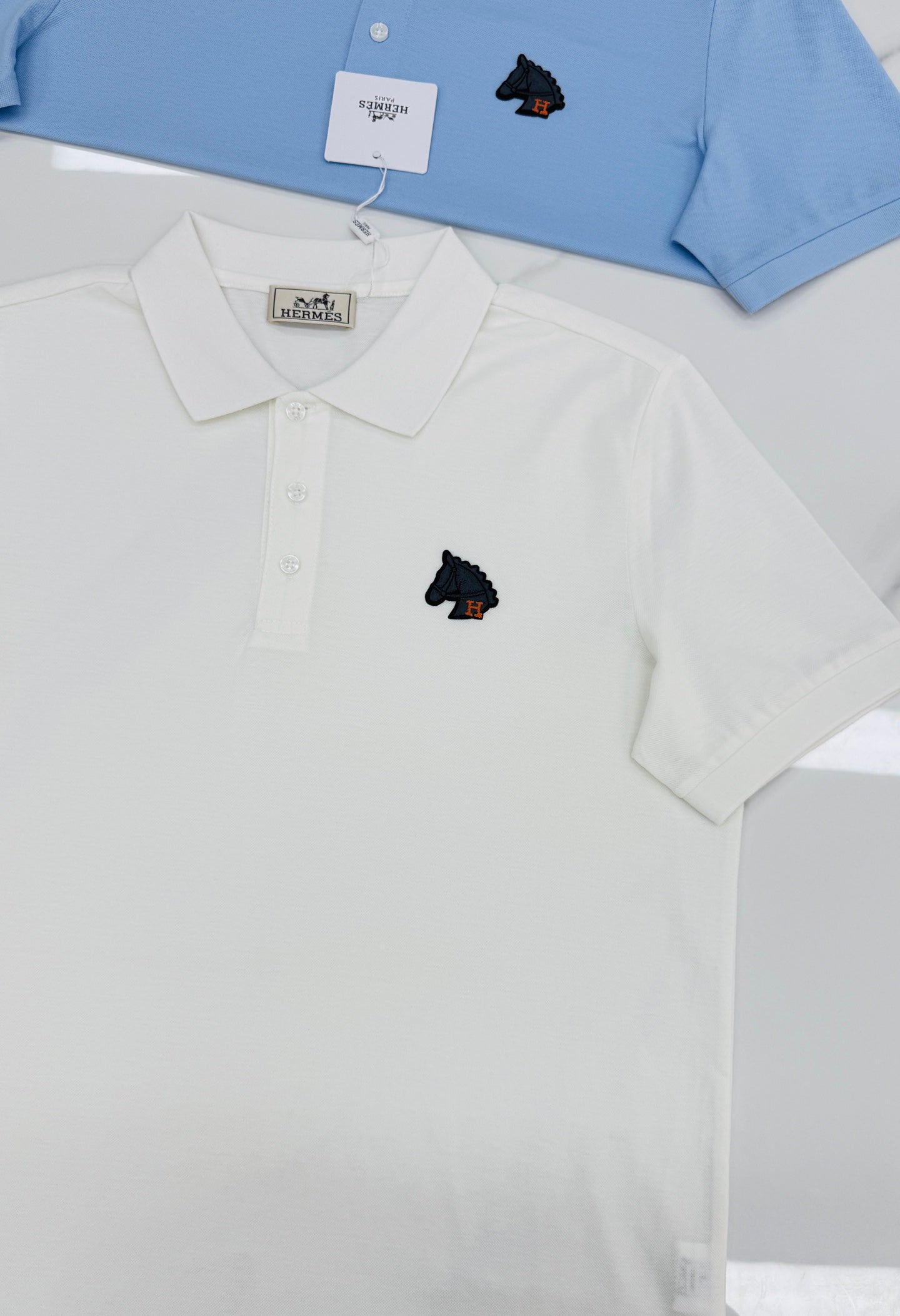 Hermès 3D Horse Flocking Polo Shirt