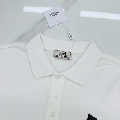 Hermès 3D Horse Flocking Polo Shirt