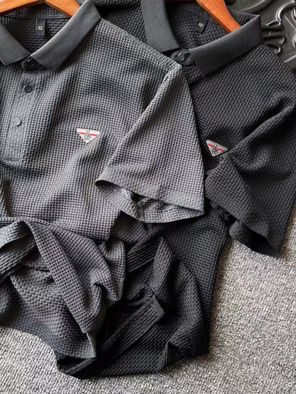 Prada Seamless 3D Fishbone Polo Shirt – Spring/Summer Collection