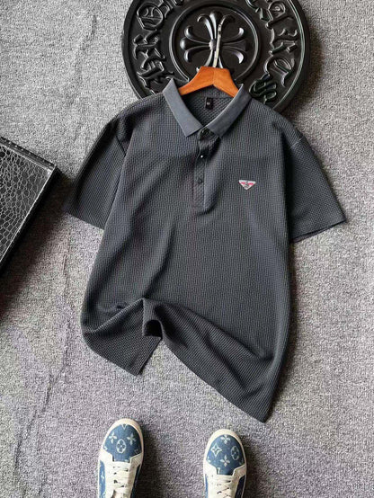 Prada Seamless 3D Fishbone Polo Shirt – Spring/Summer Collection