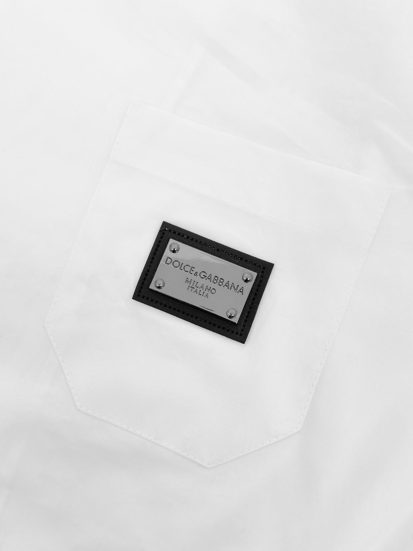 Dolce & Gabbana Logo Plate Short-Sleeved Shirt