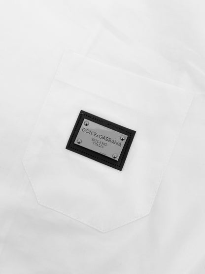 Dolce & Gabbana Logo Plate Short-Sleeved Shirt
