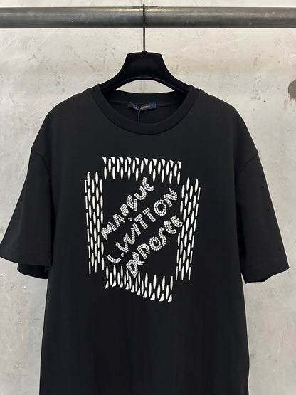 Louis Vuitton Embroidered Beaded Cotton T-Shirt – 25SS