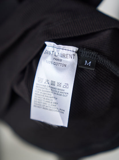 Saint Laurent YSL Embroidered Stretch Tank Top