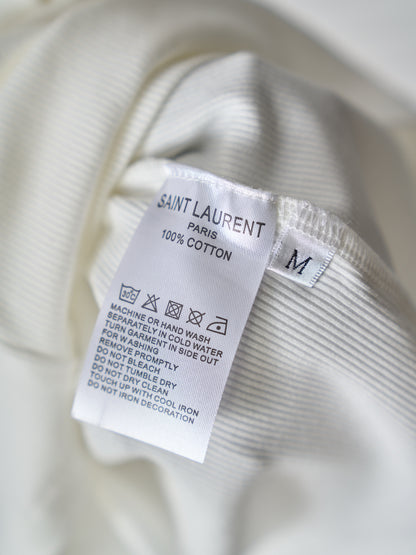 Saint Laurent YSL Embroidered Stretch Tank Top