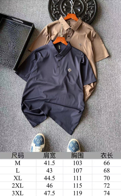 Fendi x Prada Double F Ice Silk Seamless Polo Shirt