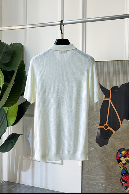 Brunello Cucinelli Knitted Silk-Cotton T-Shirt – Spring/Summer 2026SS Collection