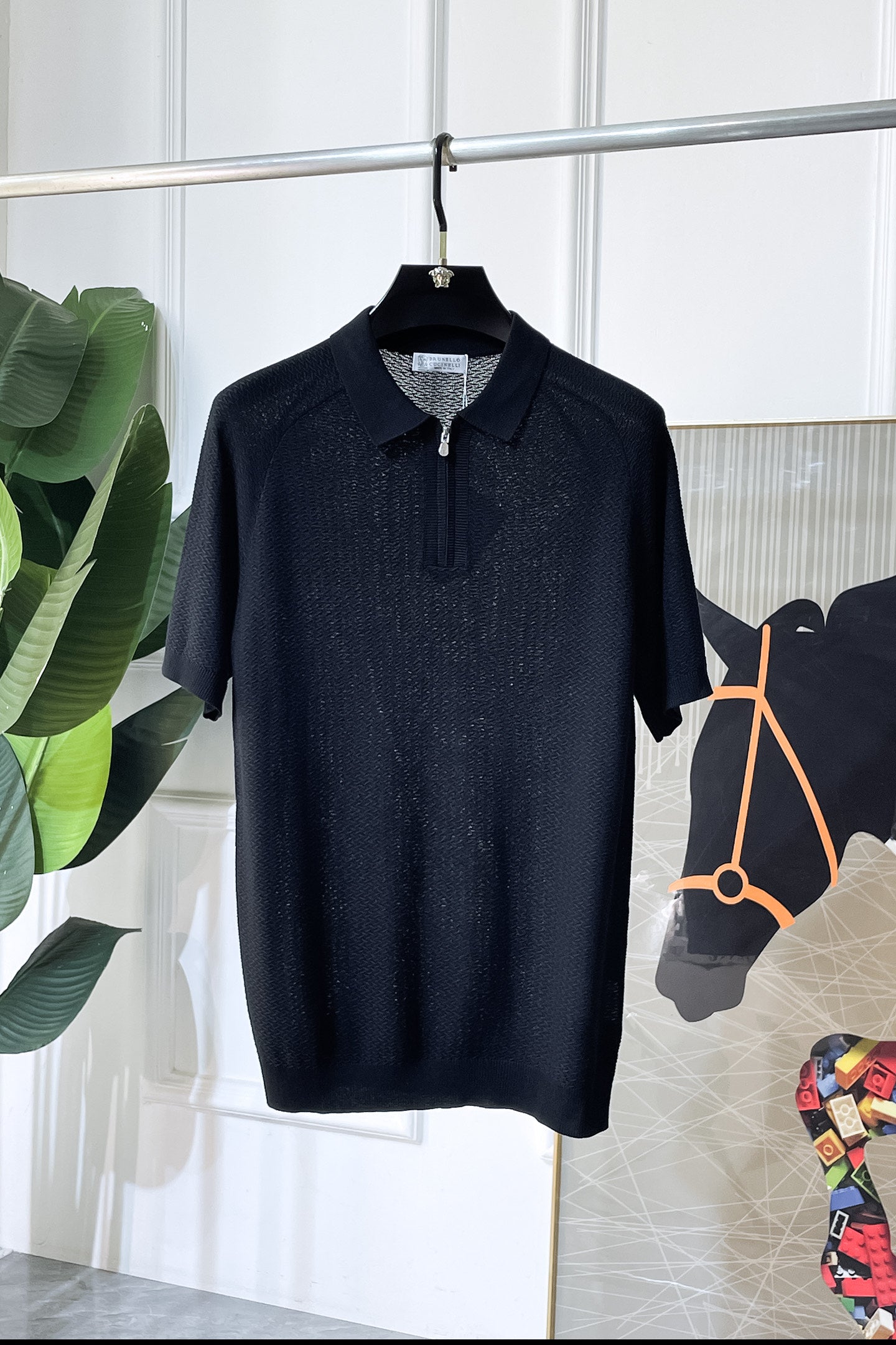 Brunello Cucinelli Knitted Silk-Cotton T-Shirt – Spring/Summer 2026SS Collection