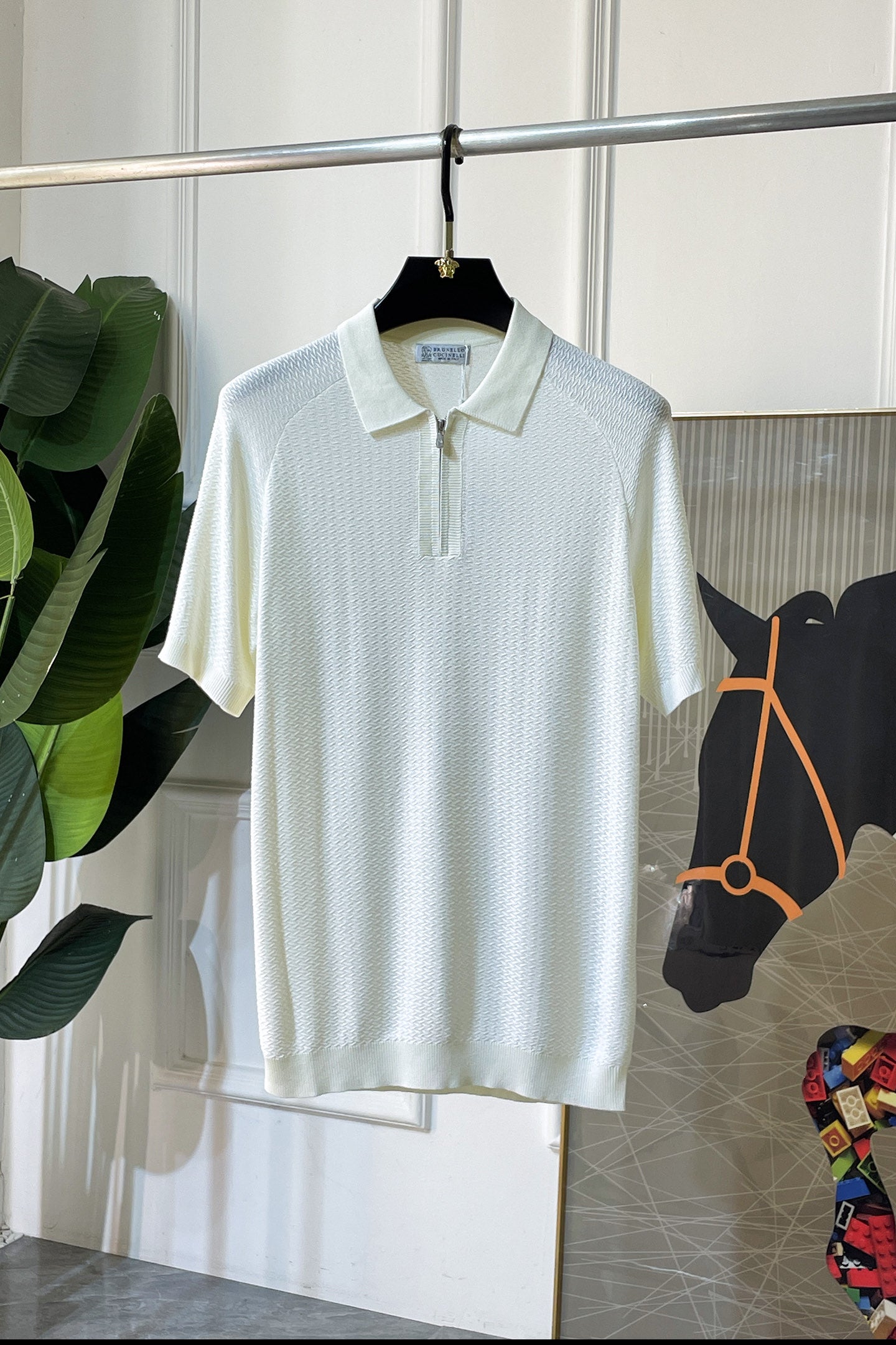 Brunello Cucinelli Knitted Silk-Cotton T-Shirt – Spring/Summer 2026SS Collection