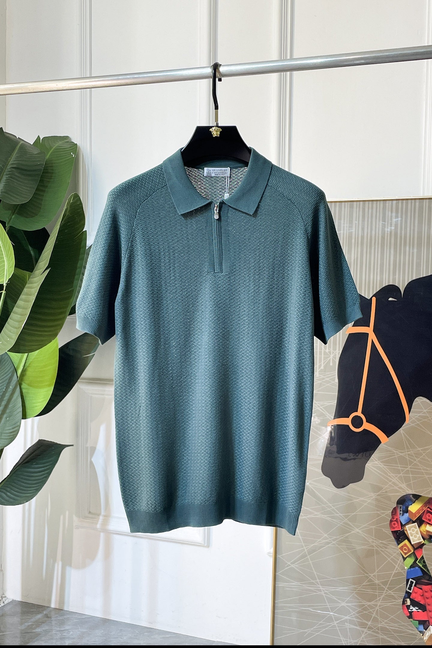 Brunello Cucinelli Knitted Silk-Cotton T-Shirt – Spring/Summer 2026SS Collection
