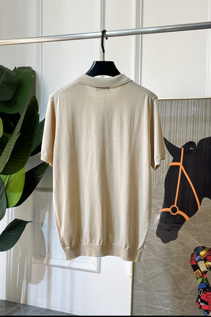 Loro Piana Silk-Cotton Knit T-Shirt – Spring/Summer Collection – 2026SS