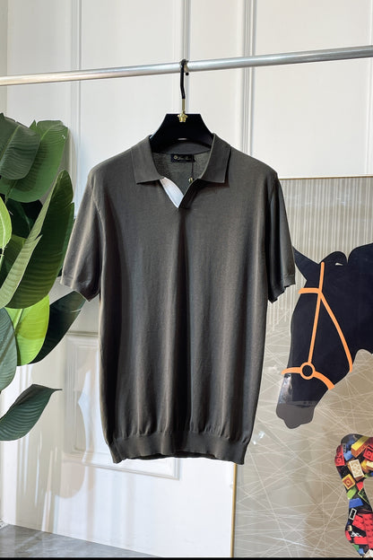 Loro Piana Silk-Cotton Knit T-Shirt – Spring/Summer Collection – 2026SS