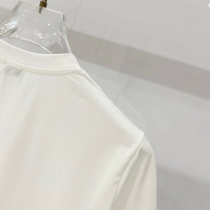 Loewe Rabbit Embroidery Mercerized Cotton T-Shirt