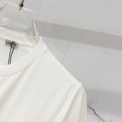 Loewe Rabbit Embroidery Mercerized Cotton T-Shirt
