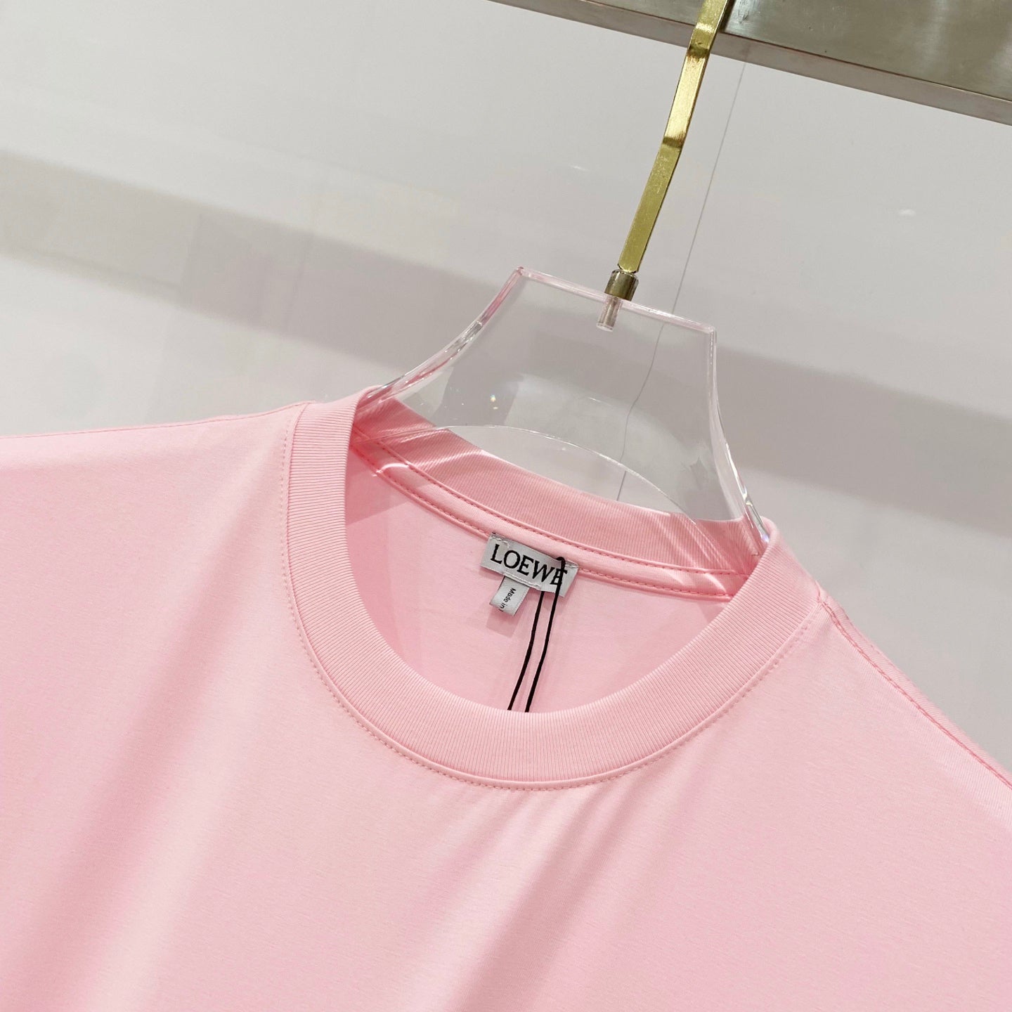 Loewe Rabbit Embroidery Mercerized Cotton T-Shirt
