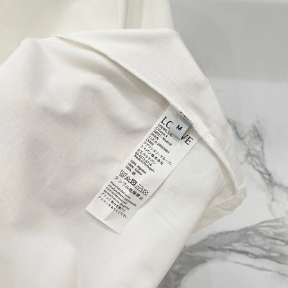 Loewe Mercerized Cotton Embroidered Logo T-Shirt