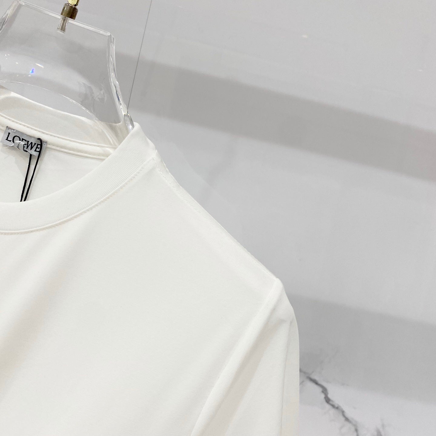 Loewe Mercerized Cotton Embroidered Logo T-Shirt