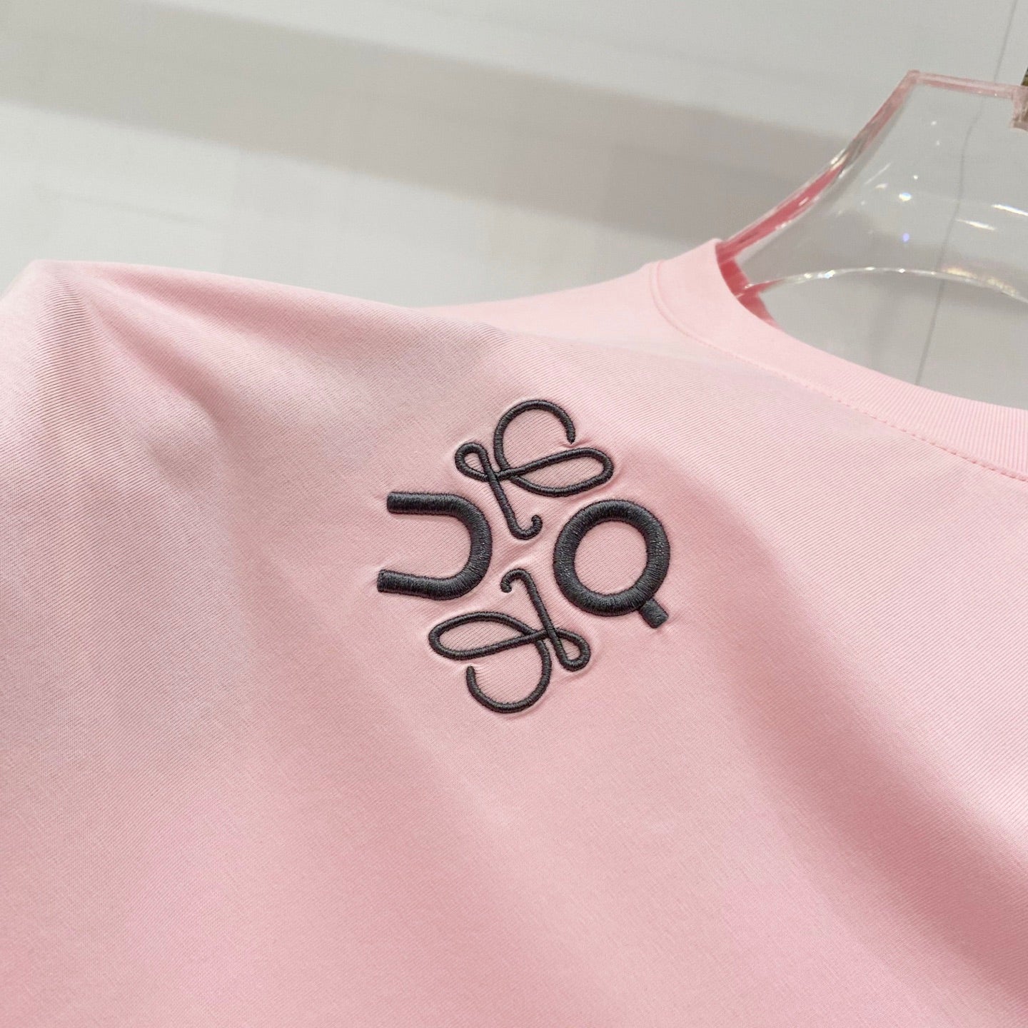 Loewe Mercerized Cotton Embroidered Logo T-Shirt