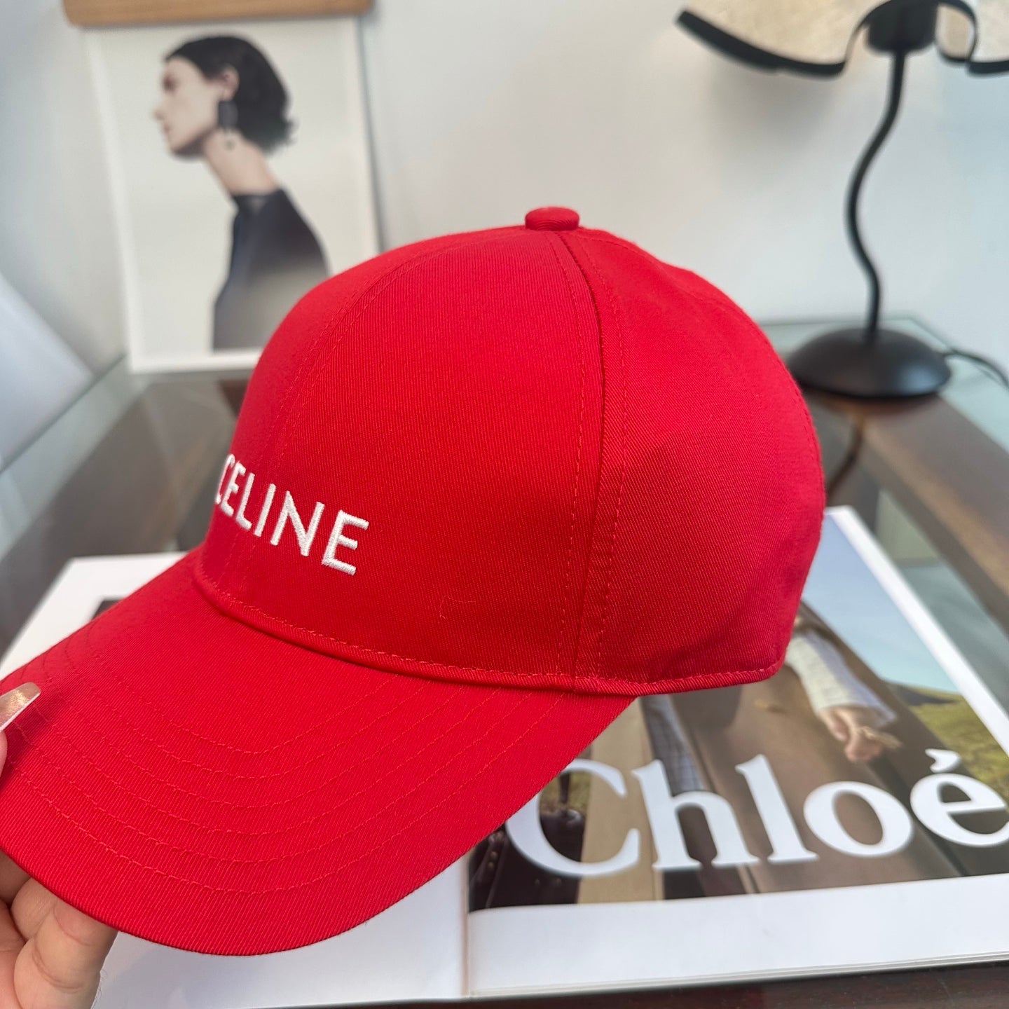 Celine Minimalist Logo Baseball Cap