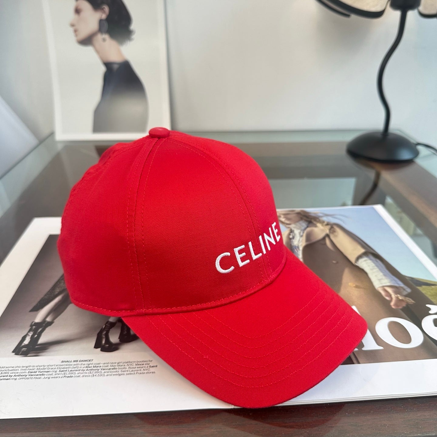 Celine Minimalist Logo Baseball Cap