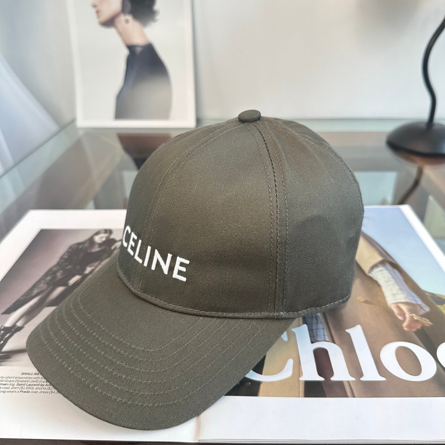 Celine Minimalist Logo Baseball Cap
